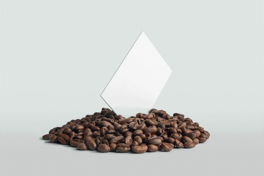 高端品牌咖啡包装袋VI提案场景展示文创智能贴图样机PSD设计素材【030】